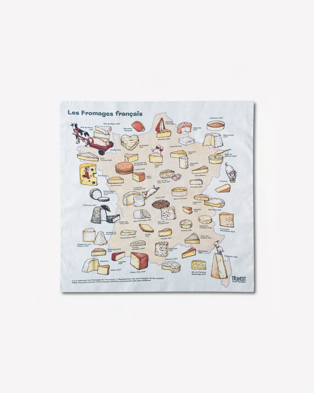 TRANSIT FRANCE Cheese Handkerchief