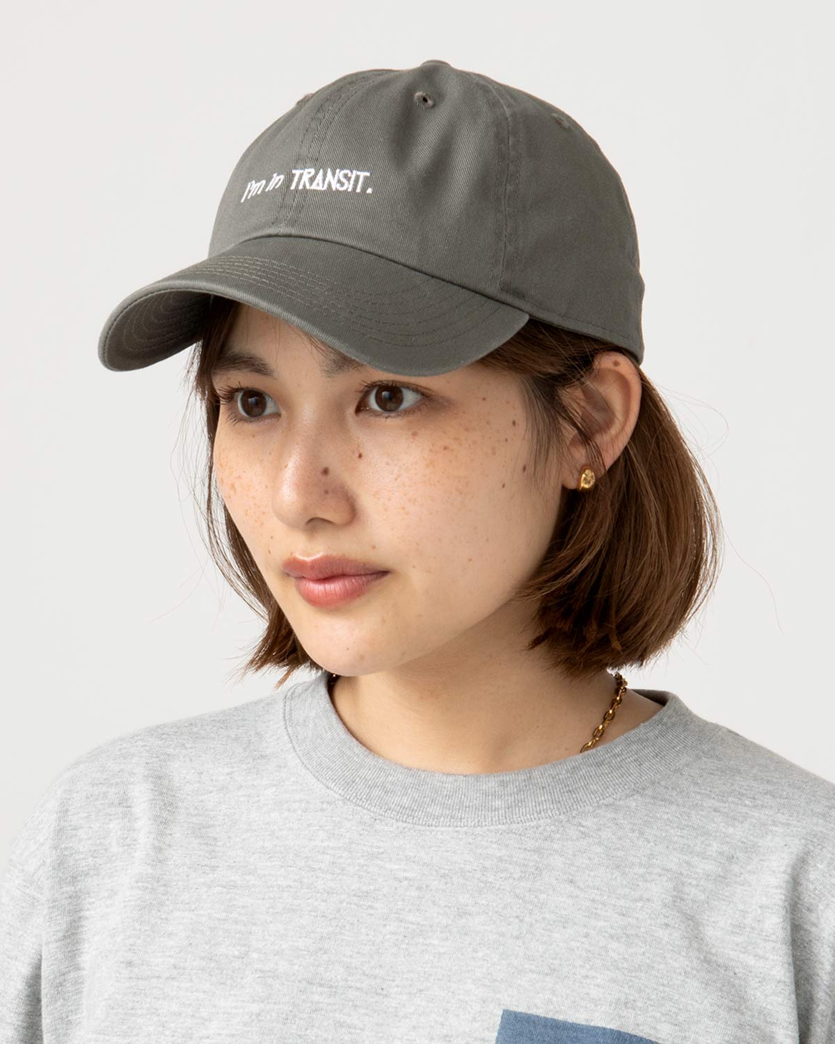 TRANSIT Cap Khaki(I'm in TRANSIT)