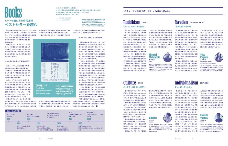 【予約受付中】TRANSIT70号  光の国、スウェーデンへ